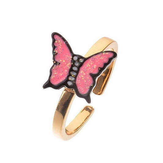 Cute Butterfly Opening Ring SpreePicky