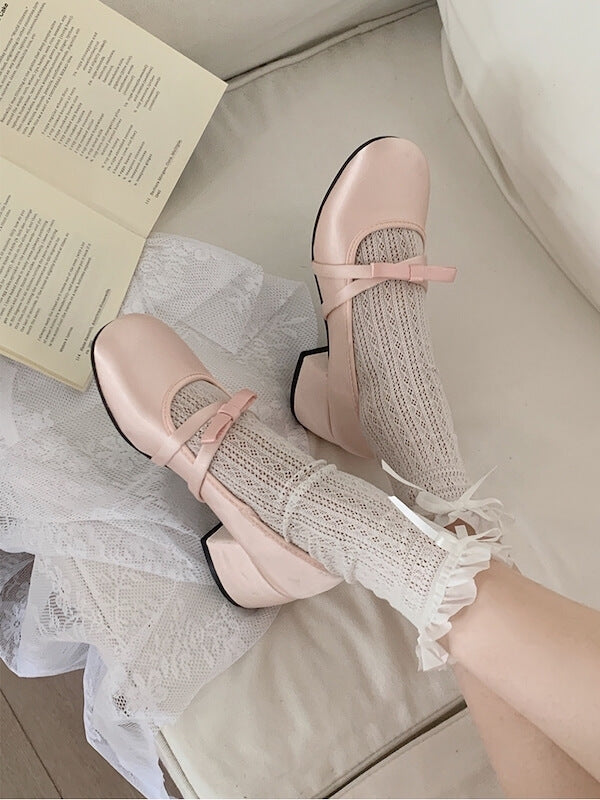 Elegant Bow Mary Jane Shoes SpreePicky