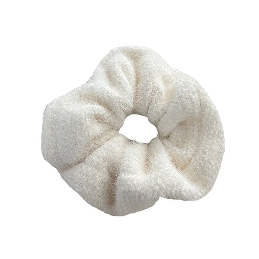 Sweet Fluffy Hair Tie - White - Other
