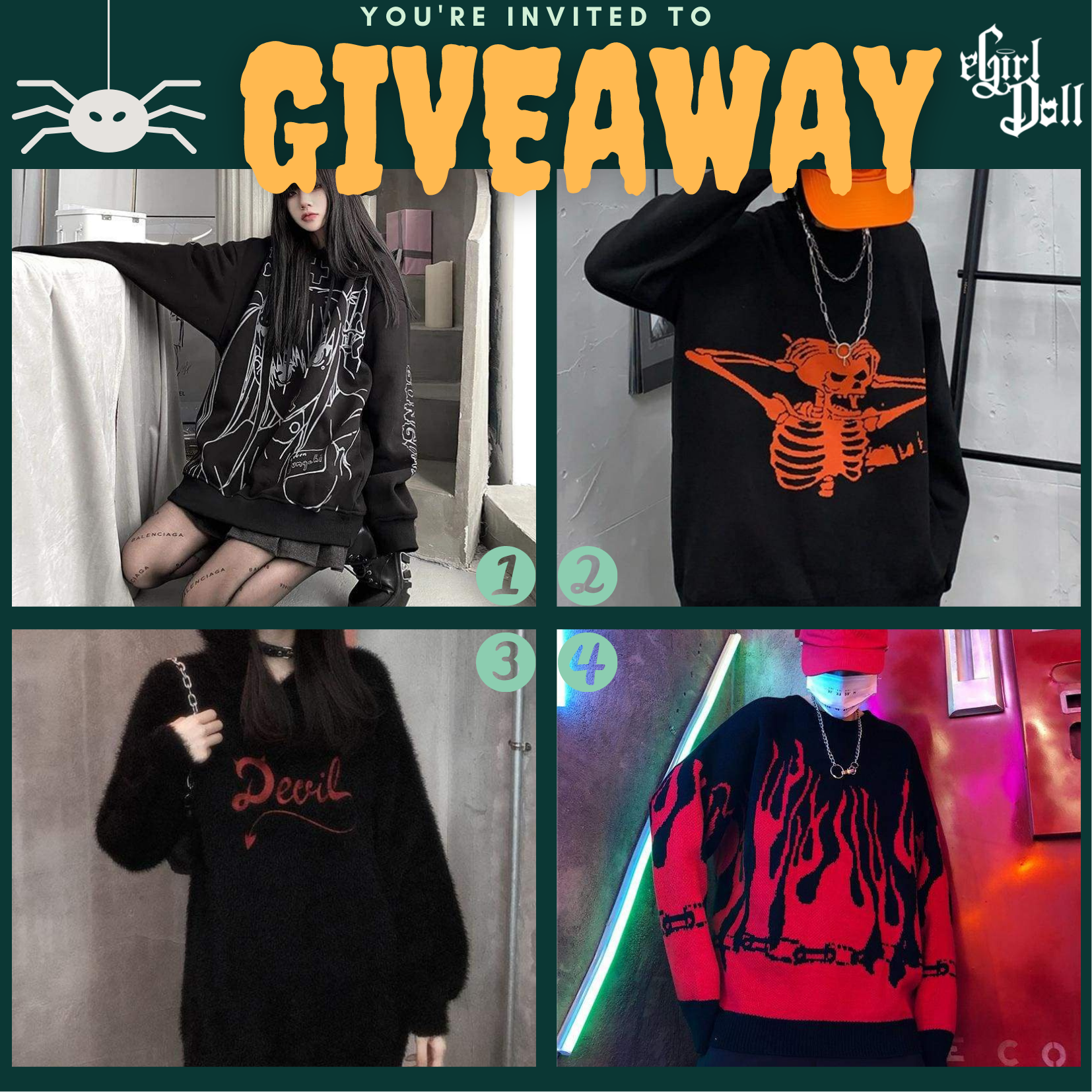 Egirl Sweater Giveaway