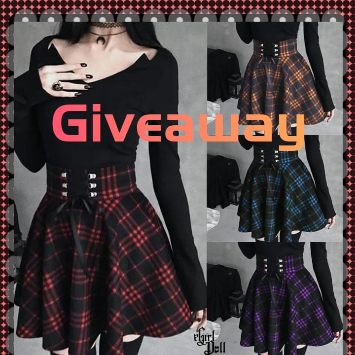 Egirldoll Gothic Plaid Skirt Giveaway