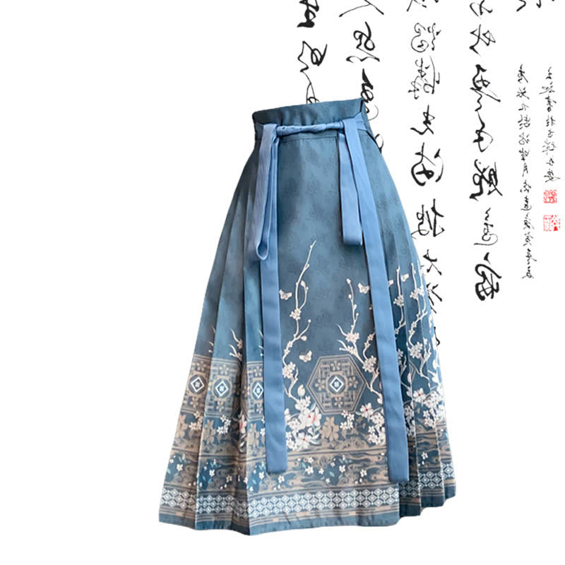 Chic Buckle Tassel Long Sleeve Shirt Elegant Pleated Skirt modakawa