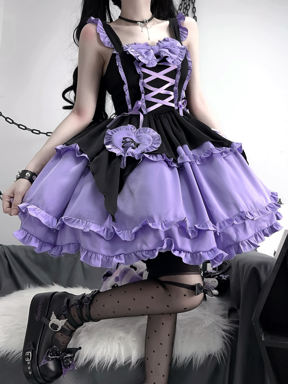 Emma Witchy Black and Purple Perfect Cute ON808 Cospicky