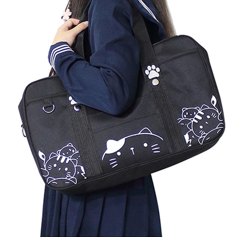 Kawaii JK Cat Cartoon Uniform Crossbody Bag Modakawa