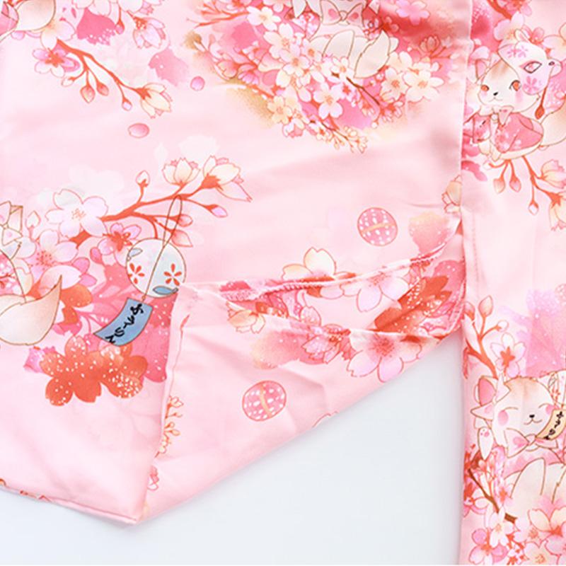 Sakura Floral Vintage Print Kimono Lingerie Modakawa