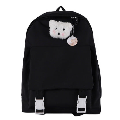 Cartoon Puppy Pattern Pure Color Backpack modakawa