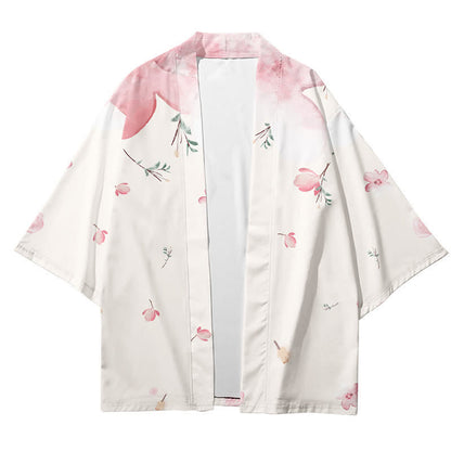 Elegant Floral Print Casual Cardigan Outerwear modakawa