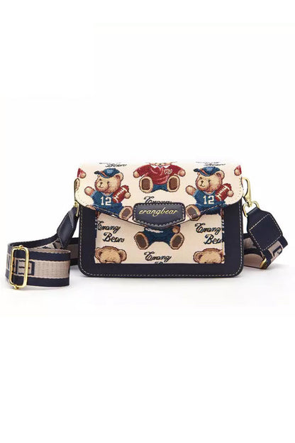 Bear Print Mini Crossbody Bag SpreePicky