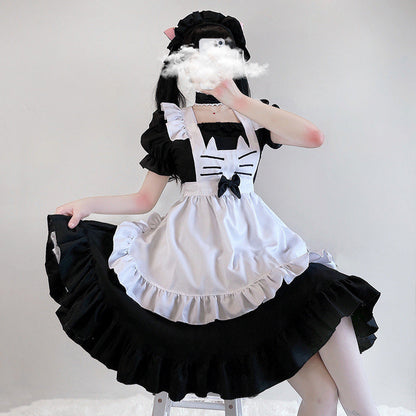 Kawaii Kitty Bow Lolita Maid Dress Modakawa