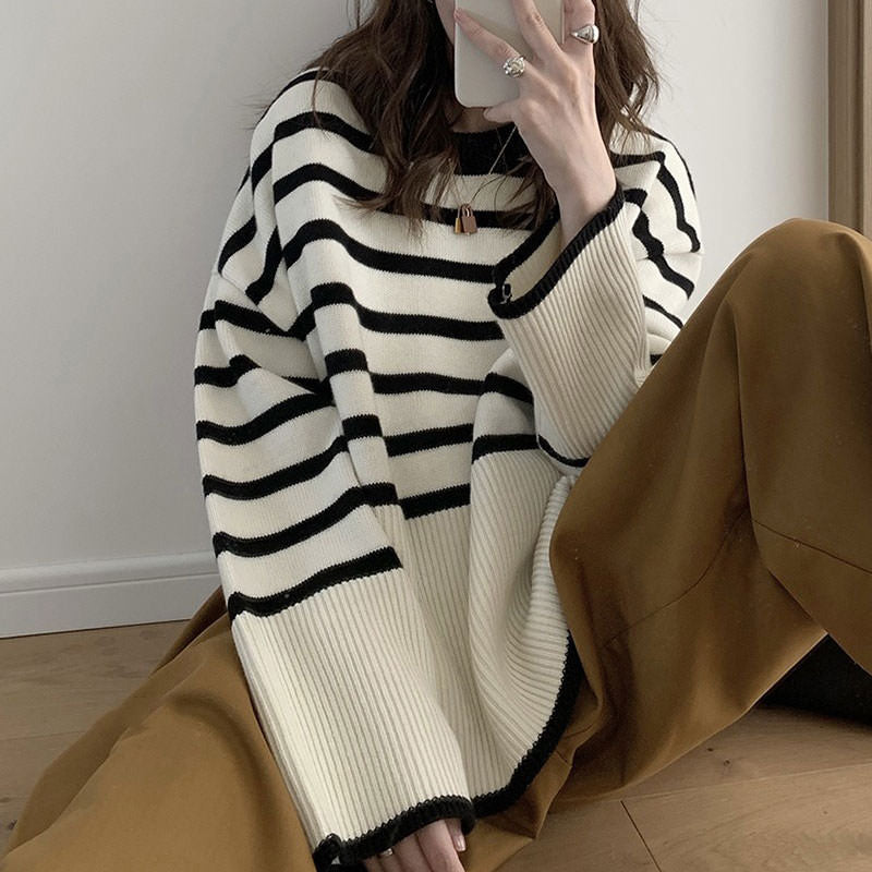 Stylish Striped Sweater SpreePicky