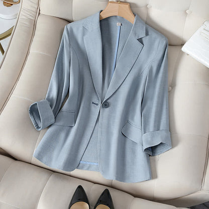 Classic Three-quarter Sleeve Blazer modakawa