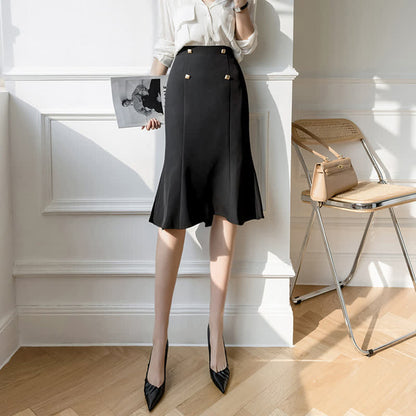 Elegant Flouncing Hem Skirt modakawa