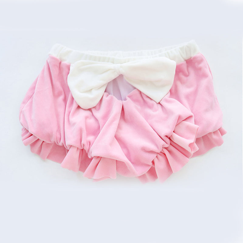 Pink Sweet Bow Knot Maid Lingerie Set Modakawa