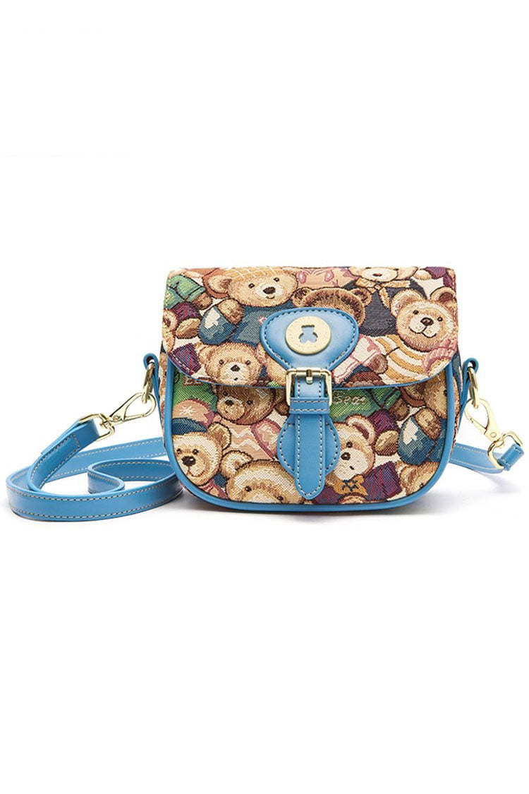 Cartoon Bear Print Crossbody Bag SpreePicky