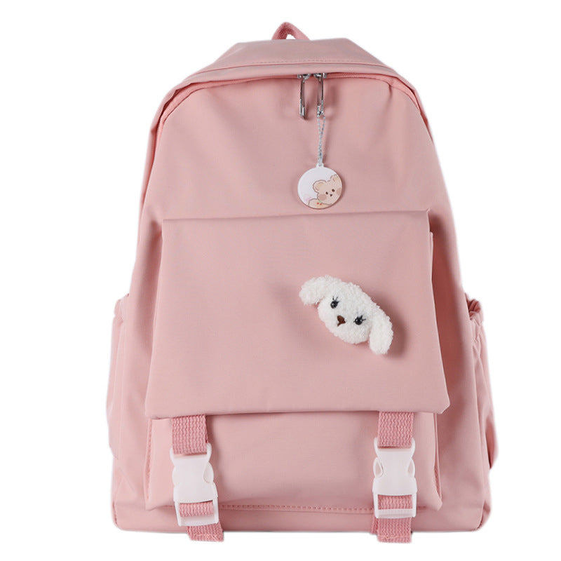 Cartoon Puppy Pattern Pure Color Backpack modakawa