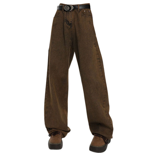 Brown Casual Jeans Boogzel Clothing