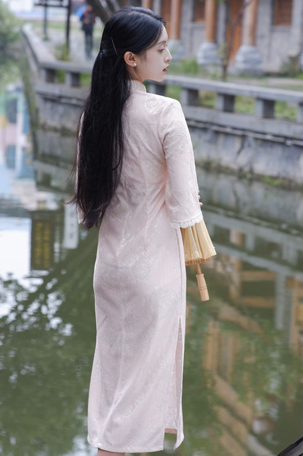 Pink Elegant Cheongsam Hanfu Story