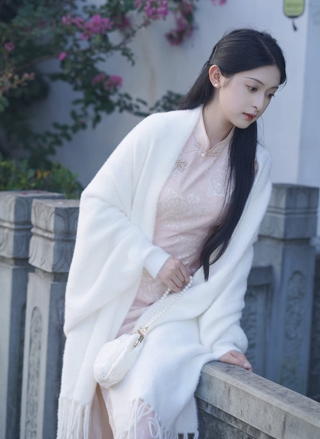 Pink Elegant Cheongsam Hanfu Story