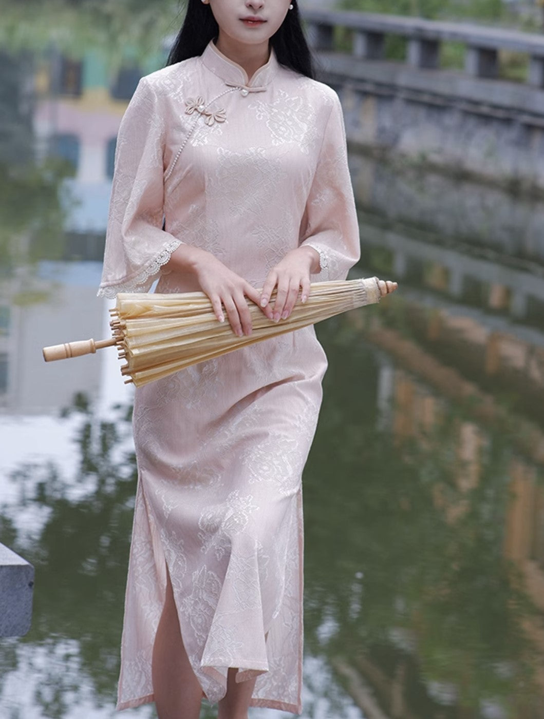 Pink Elegant Cheongsam Hanfu Story