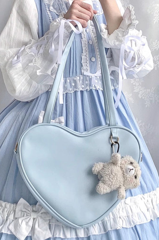 Solid Color Heart Lolita Shoulder Bag SpreePicky