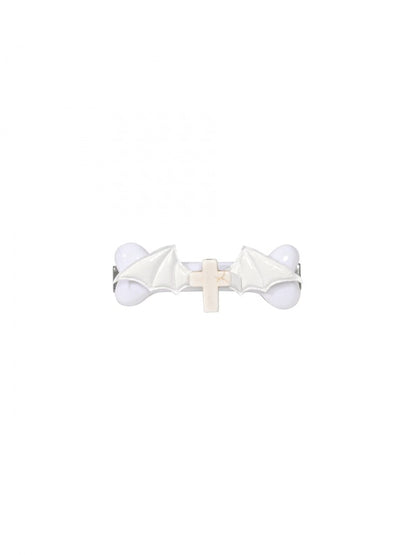 Punk White Halloween Cross Bone-shaped Hairclip mySite