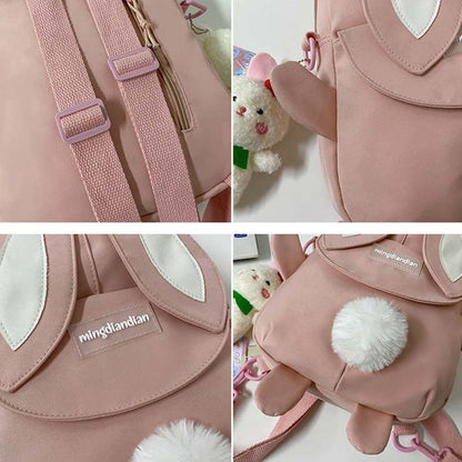 Cute Cartoon Bunny Ears Backpack modakawa