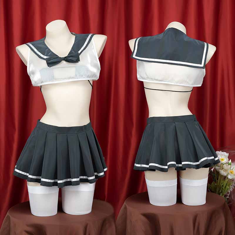 Laser Reflective Sailor Collat JK Uniform Lingerie Set modakawa