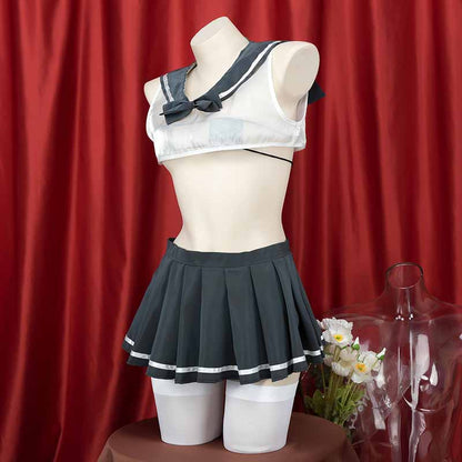 Laser Reflective Sailor Collat JK Uniform Lingerie Set modakawa