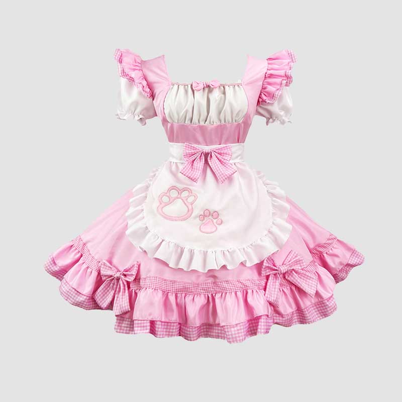 Sweet Maid Cat Paw Lolita Dress modakawa