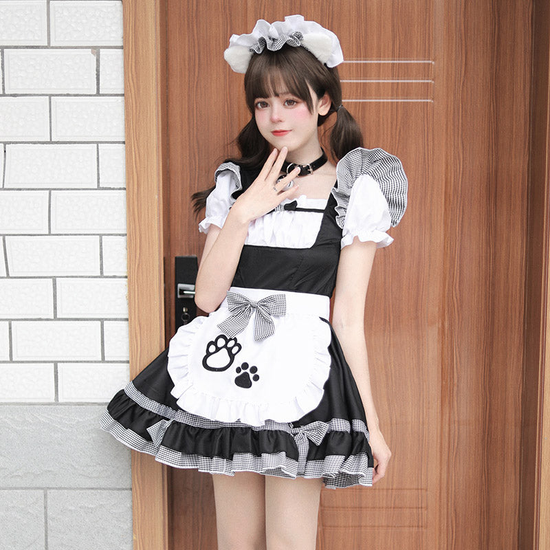 Sweet Maid Cat Paw Lolita Dress modakawa