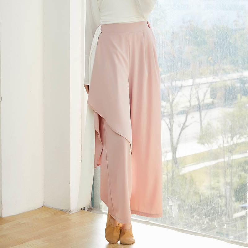 Flowy Ribbon Lace Up Wide Leg Pants modakawa