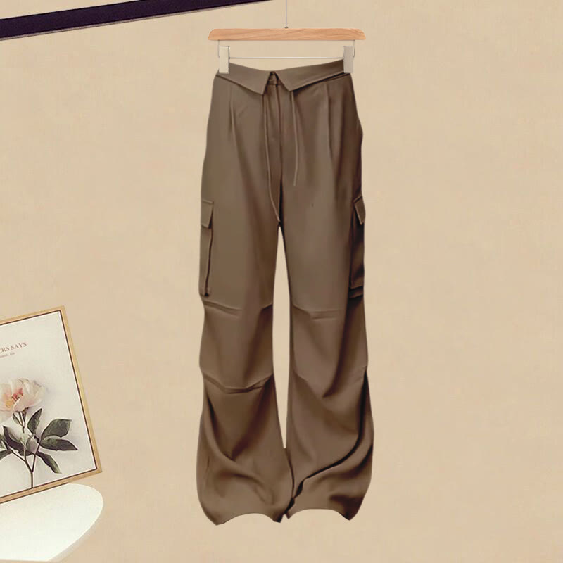 Buckle Tassels T-Shirt Cargo Pants modakawa