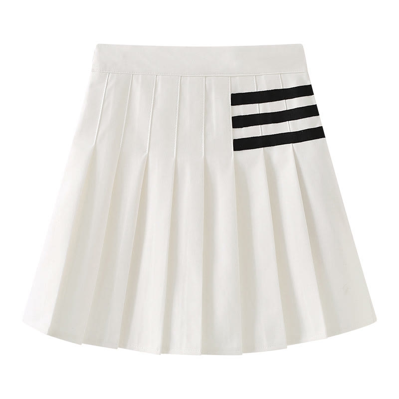 High Waist Casual Pleated Skirt modakawa