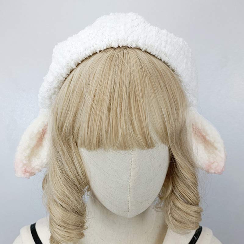 Cute Sheep Ears Woolen Lolita Beret modakawa