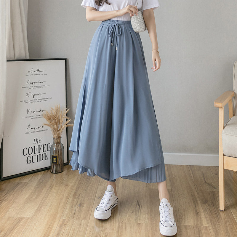 Cartoon Bear Letter Print T-Shirt Blue Pantskirt Modakawa