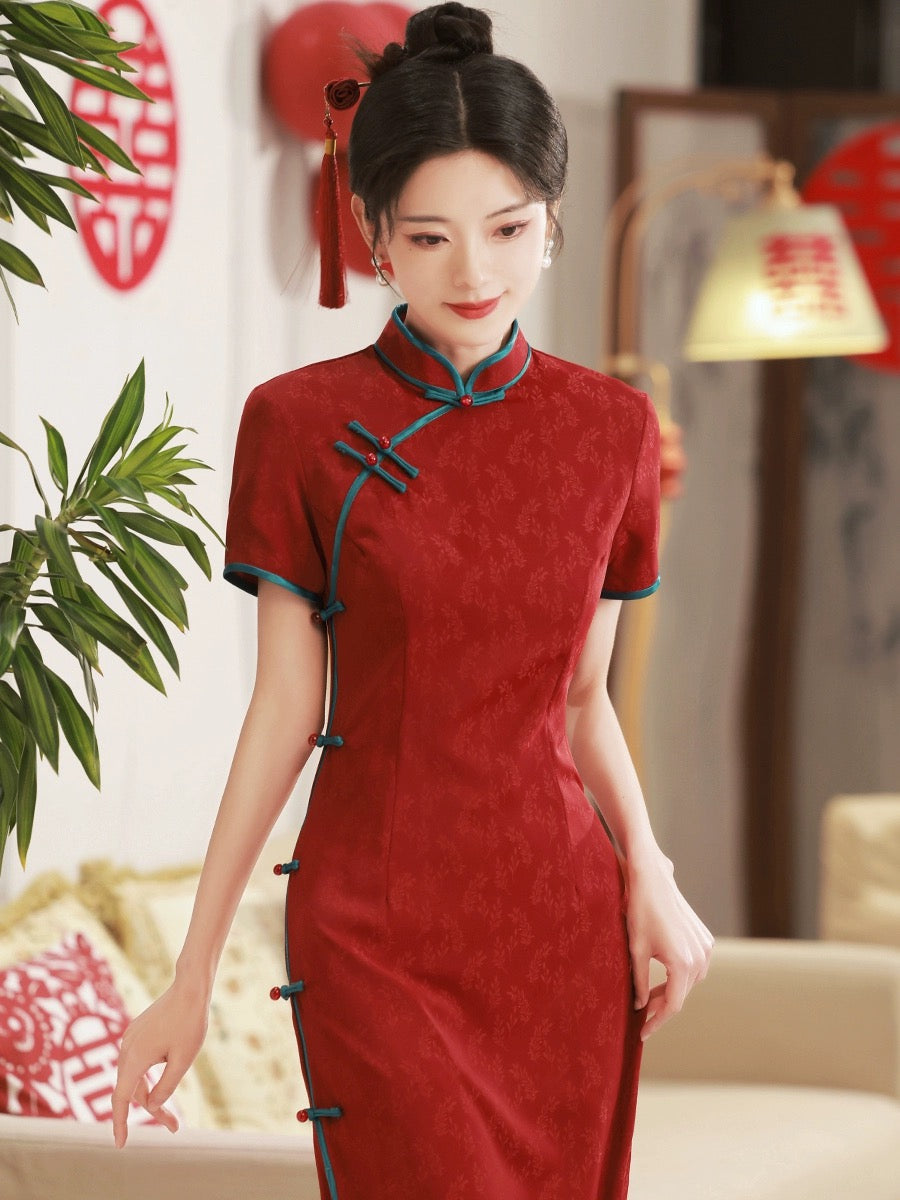 Lucky Red Cheongsam Dress Hanfu Story