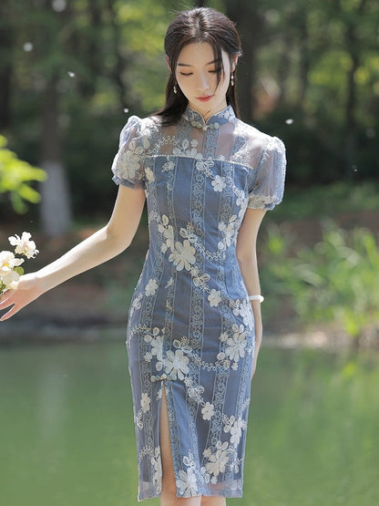 Fairytale Puff Sleeve Cheongsam Hanfu Story