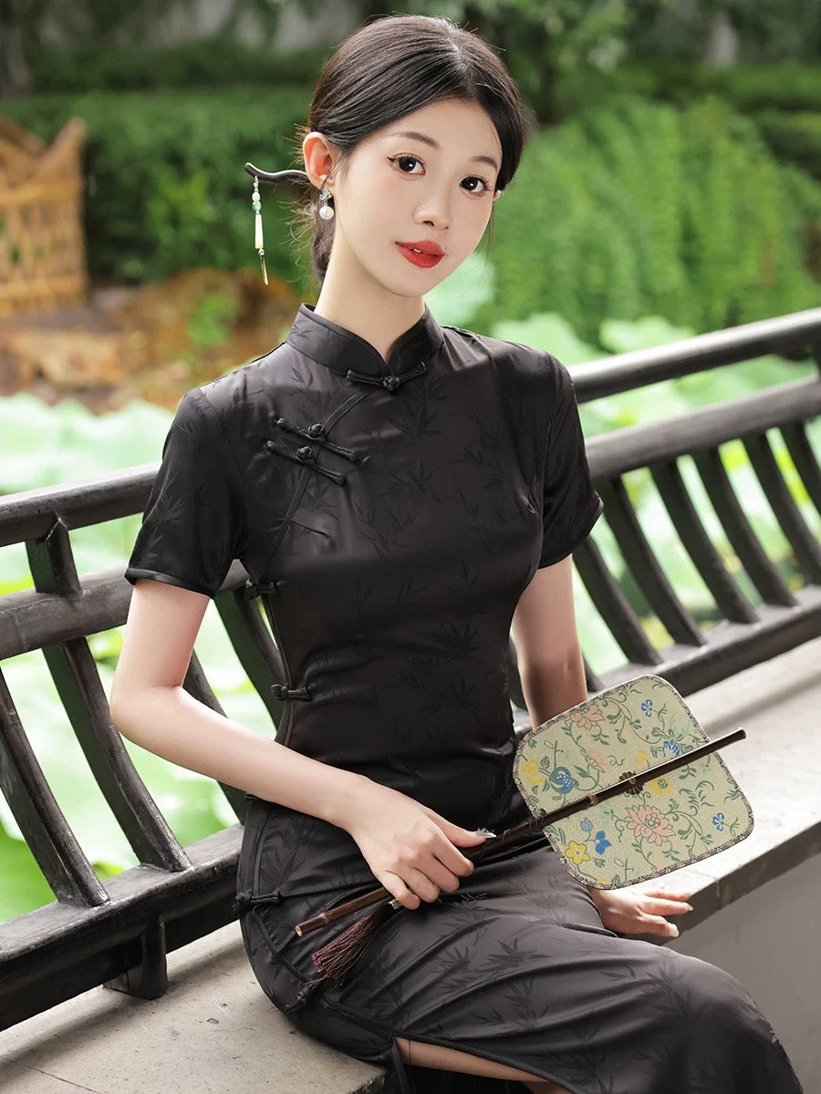 Black Classic Embodies Cheongsam Hanfu Story