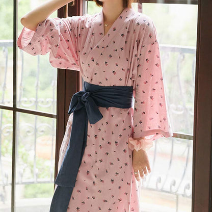 Flower Bowknot Lace Up Pajamas Modakawa