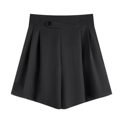 Chic High Waist Buttons Shorts modakawa