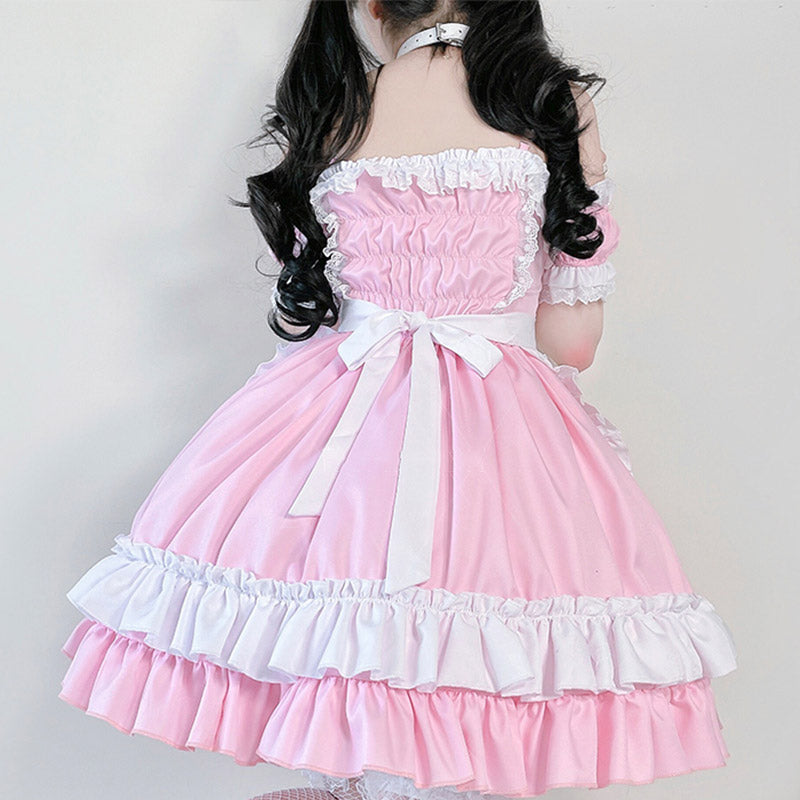 Sweet Rulffled Maid Lolita Dress modakawa