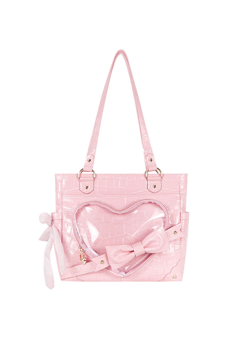 Transparent Love Bowknot Shoulder Bag SpreePicky