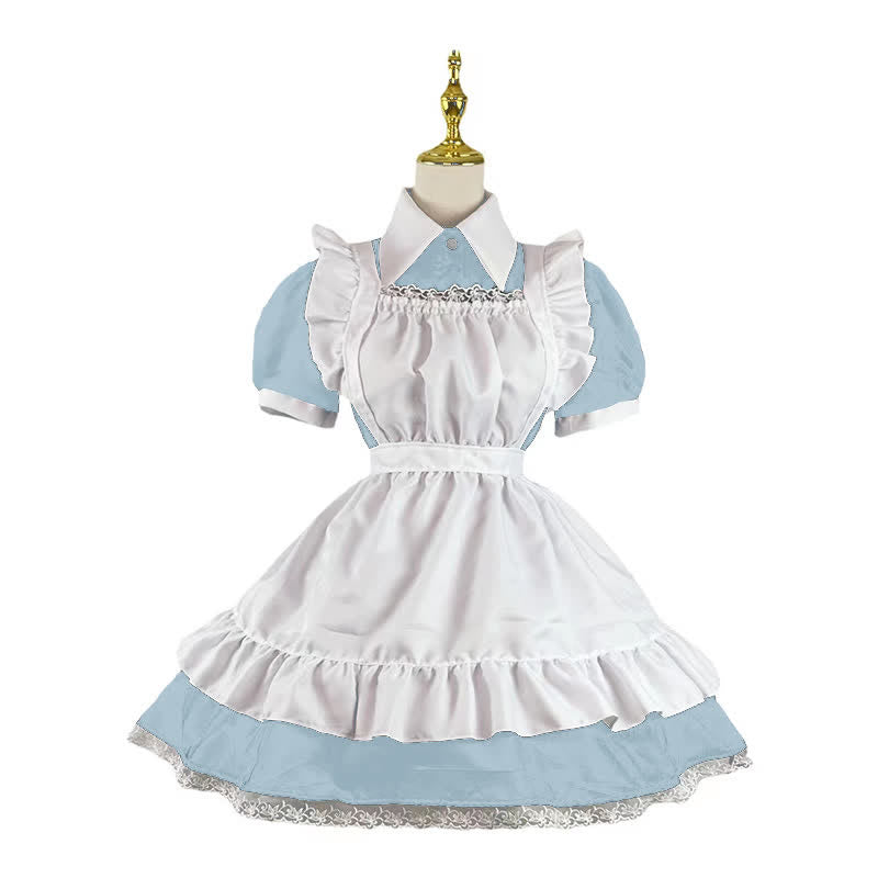 Kawaii Sweet Ruffled Maid Lolita Dress Modakawa