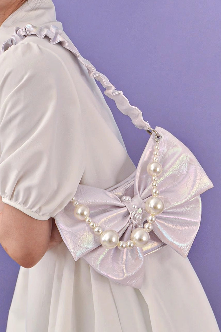 Sweet Pearl Chain Bowknot Shoulder Bag SpreePicky