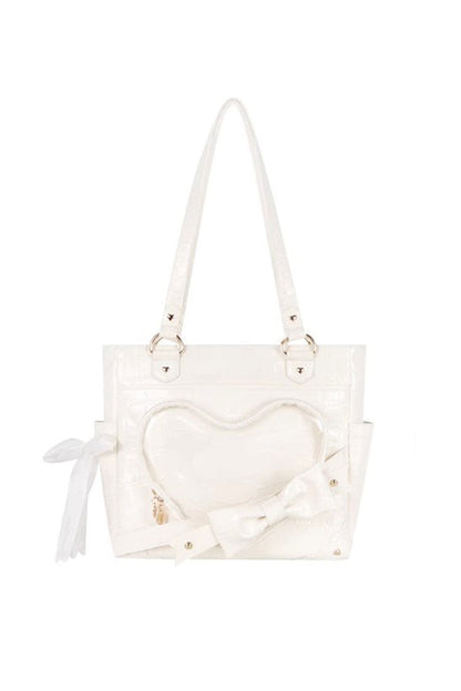 Transparent Love Bowknot Shoulder Bag SpreePicky