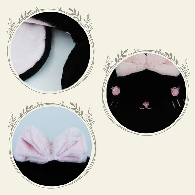 Cartoon Bunny Bear Ears Lace Lolita Plush Hat modakawa