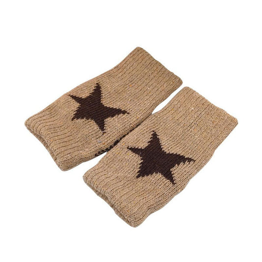 Star Knitted Fingerless Gloves SpreePicky