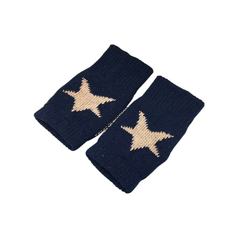 Star Knitted Fingerless Gloves SpreePicky