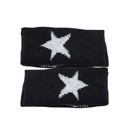 Star Knitted Fingerless Gloves SpreePicky