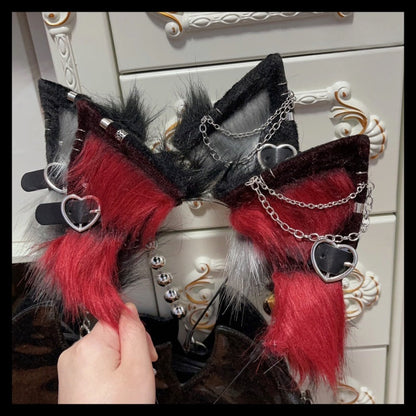 Heart Buckles Halloween Plush Ears mySite